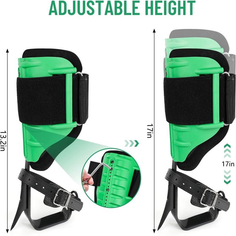 Xeoca Tree Climbing Spikes, Alloy Steel Climbing Spurs, 350lbs Load Capacity, Green, Classic Style, Ideal for Climbers, Fruit Picking & Lumberjack - Image 5